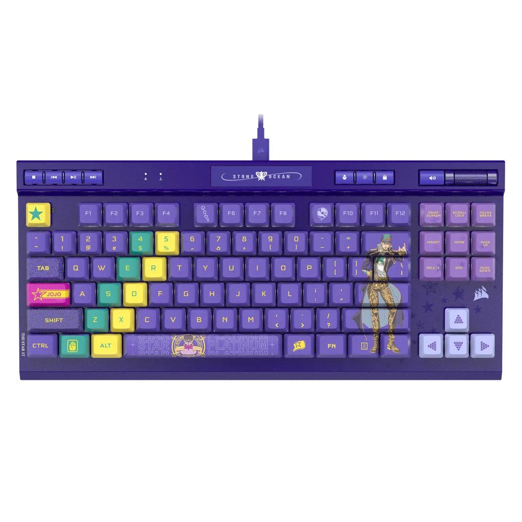Corsair K70 TKL ジョジョの奇妙な冒険 ストーンオーシャン K70 RGB TKL JOJO Stone Ocean Mechanical Gaming Keyboard
