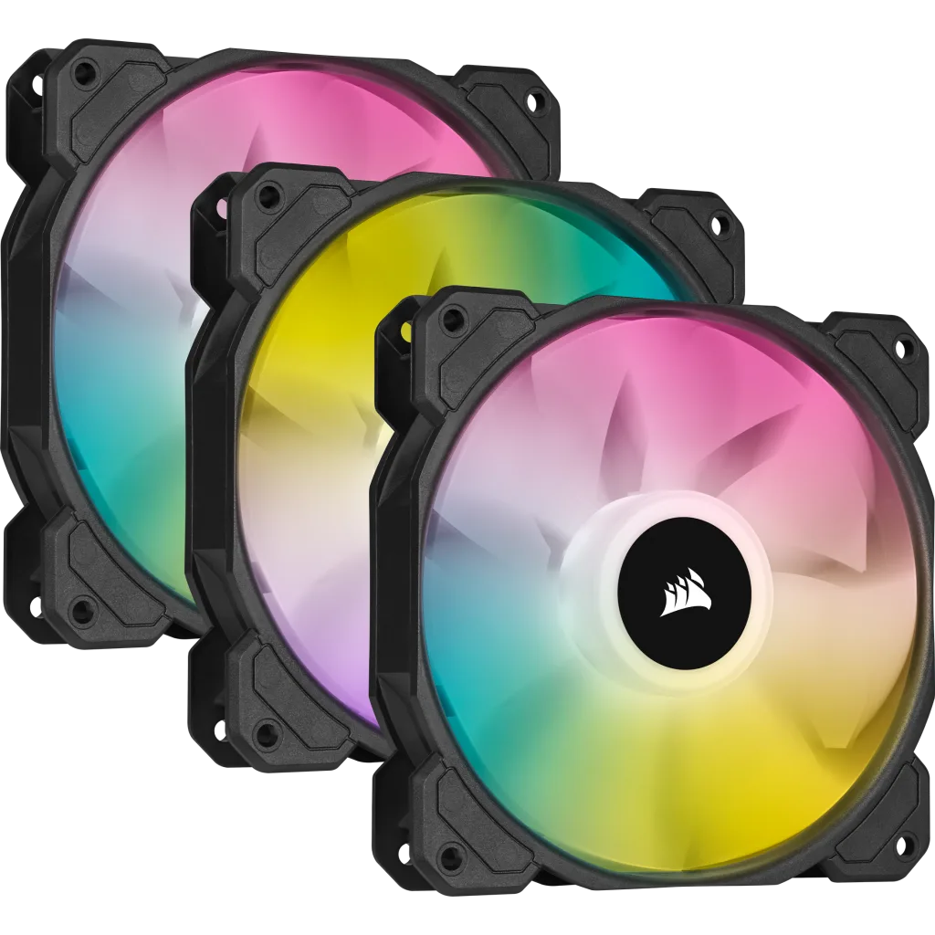vaskepulver Tilhører virksomhed iCUE SP120 RGB ELITE Performance 120mm PWM Fan — Triple Pack with Lighting  Node CORE
