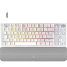 K70 PRO TKL High-Performance Hall Effect Programmable Gaming Keyboard with Rapid Trigger - White
