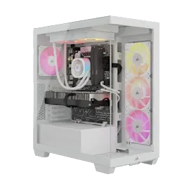 VENGEANCE a7500 Gaming PC - White: AMD Ryzen 7 9800X3D, GeForce RTX 5080, 32GB DDR5, 2TB M.2 SSD, Win11 Home - White