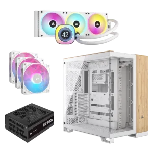 6500X White/Bamboo Wood All-in-One Bundle