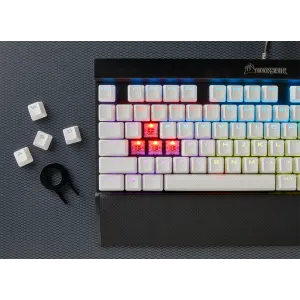 CORSAIR GAMING PBT Double-shot Keycaps Full 104/105-Keyset — White