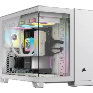 2500X中塔式双腔PC机箱——白色