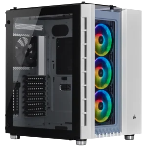 Crystal Series 680X RGB ATX大气流钢化玻璃智能机箱 — 白色
