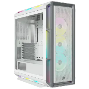 iCUE 5000T RGB Tempered Glass Mid-Tower ATX PC Case — White