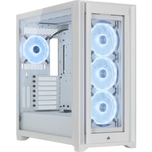 iCUE 5000X RGB QL Edition Mid-Tower ATX Case — True White