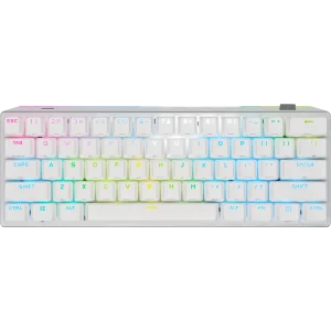 K70 PRO MINI WIRELESS RGB 60% Mechanical Gaming Keyboard, Backlit RGB LED, CHERRY MX Blue, White, White PBT Keycaps
