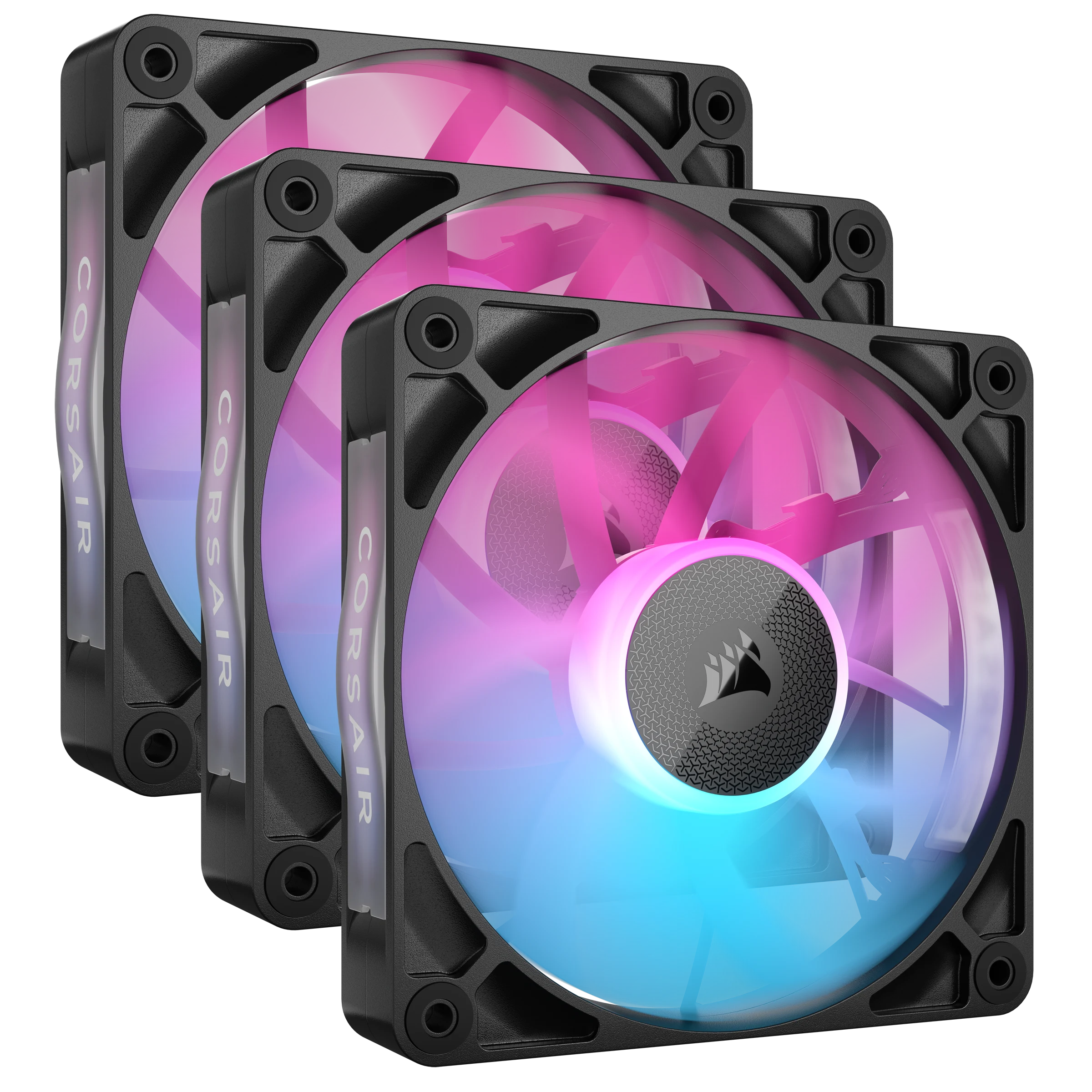 iCUE LINK RX120 RGB 120mm PWM Fan – Triple Starter Kit