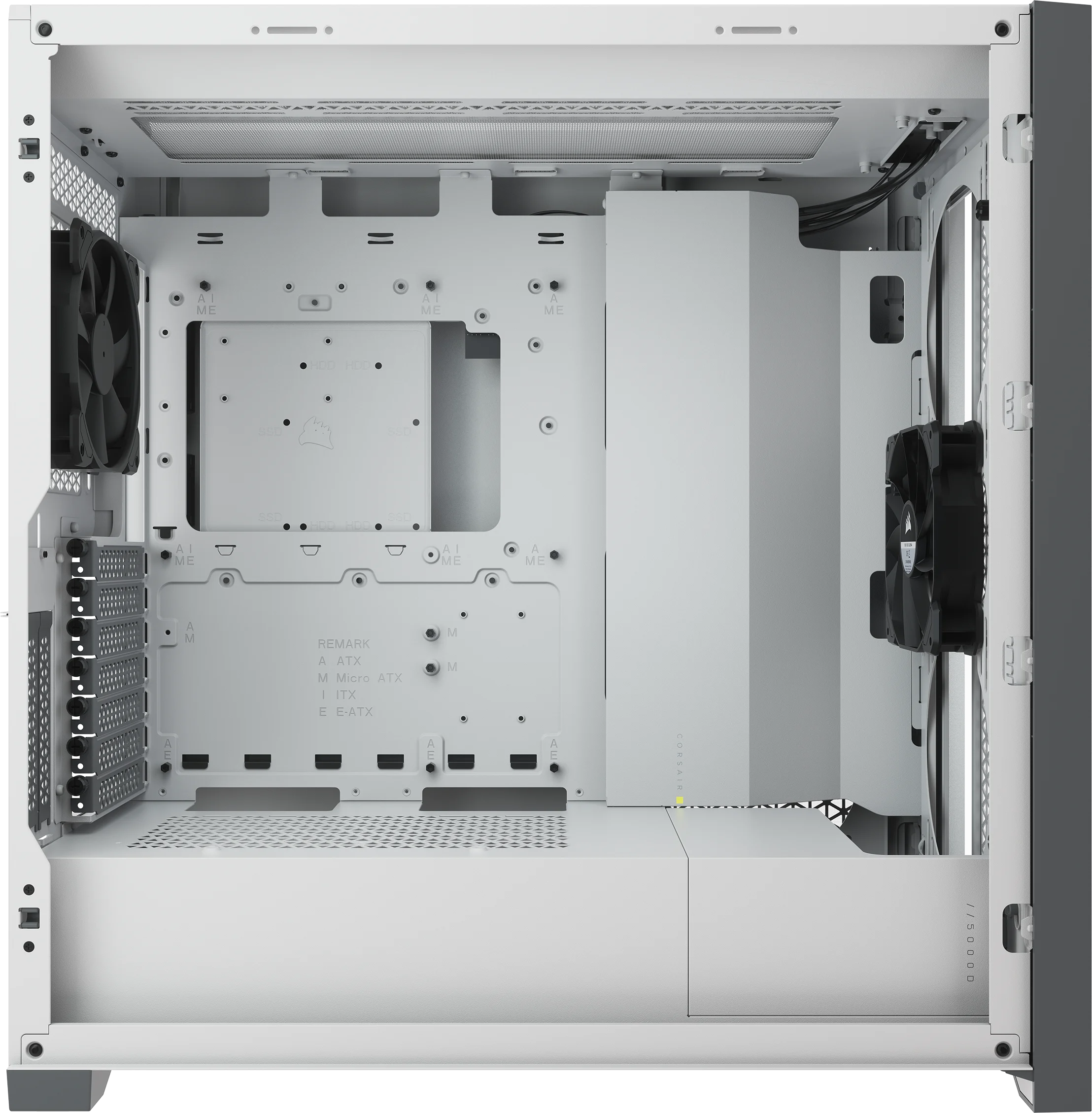 gasformig ært grad 5000D AIRFLOW Tempered Glass Mid-Tower ATX PC Case — White