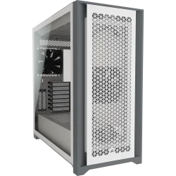 5000D AIRFLOW钢化玻璃中塔式ATX PC机箱 — 白色