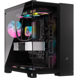 iCUE LINK 6500X RGB中塔式ATX双腔PC机箱——黑色