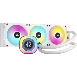 iCUE LINK H150i LCD Liquid CPU Cooler, White