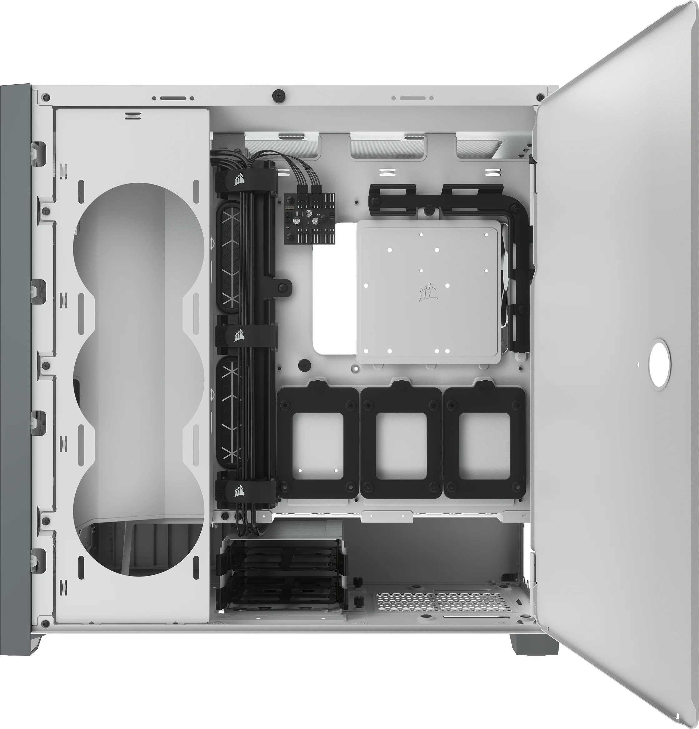 5000D AIRFLOW Tempered Glass Mid-Tower ATX PC Case — White