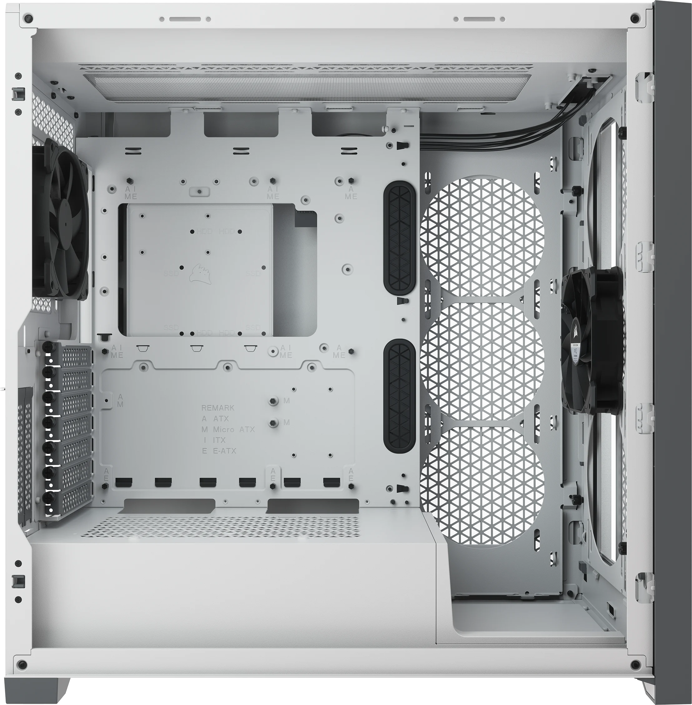 5000D AIRFLOW Tempered Glass Mid-Tower ATX PC Case — White