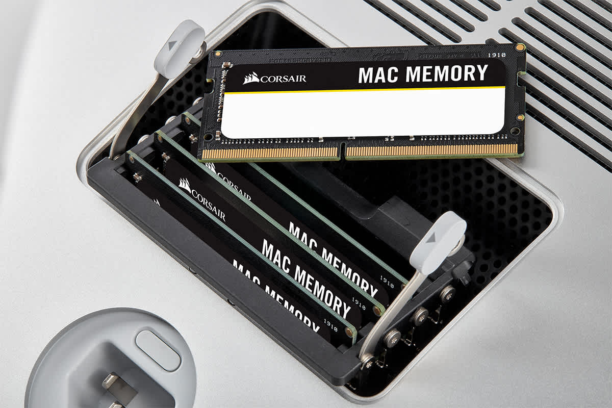 Corsair Mac Memory instalada em sistema Mac