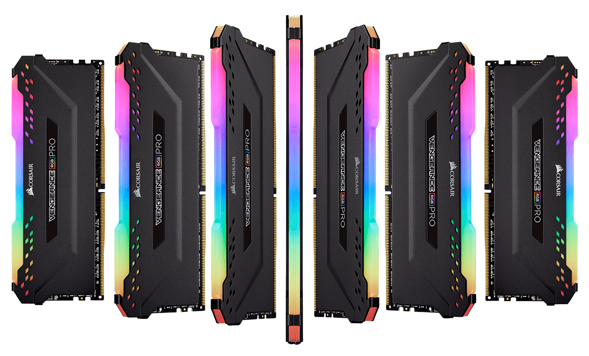 Corsair Vengeance RGB PRO ângulos do módulo
