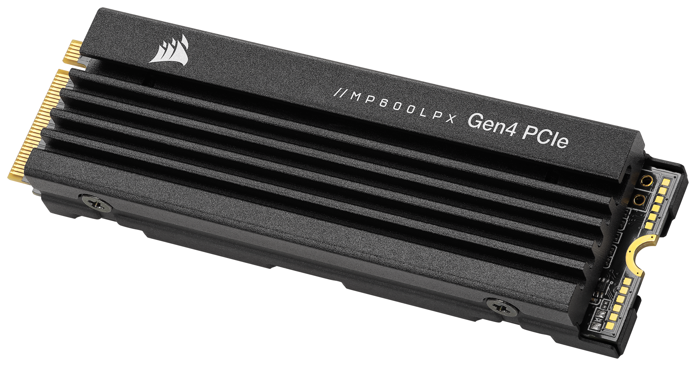Corsair mp600 pro lpx | 2tb | m. 2 2280 nvme pcie 4. 0 x4 | 7100/6800 mb/s | hladilnik | ps5 združljiv | ssd disk 2 Corsair mp600 pro lpx gen4 ssd z nizkoprofilnim aluminijastim hladilnikom