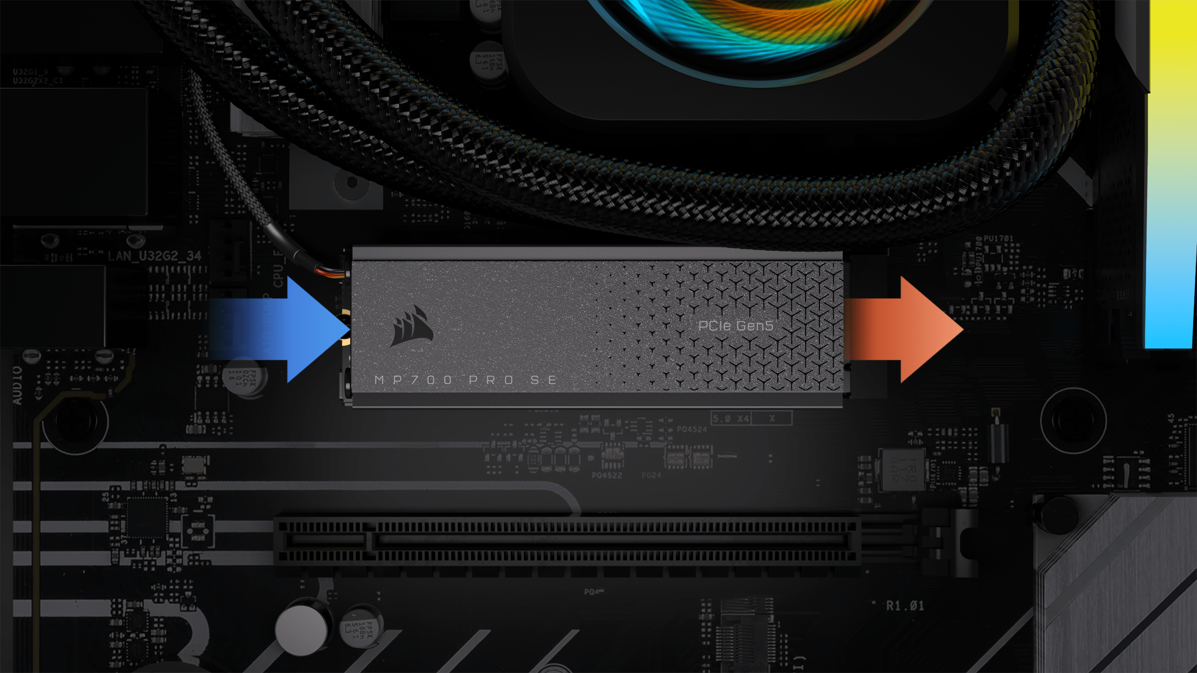 Fluxo de ar do cooler do MP700 PRO SE