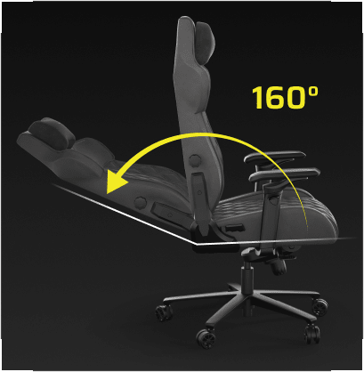 Corsair tc500 luxe shadow | zračno premium blago | 5d nasloni za roke | nastavljiva ledvena opora | črn gaming stol 4 Corsair tc500 luxe gaming stol z naslonjalom nastavljivim od 90 do 160 stopinj