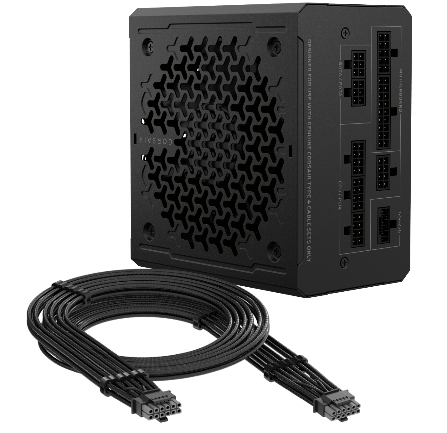 Nguồn Corsair RM1000e ATX 3.1 cùng cáp GPU 12V-2x6.