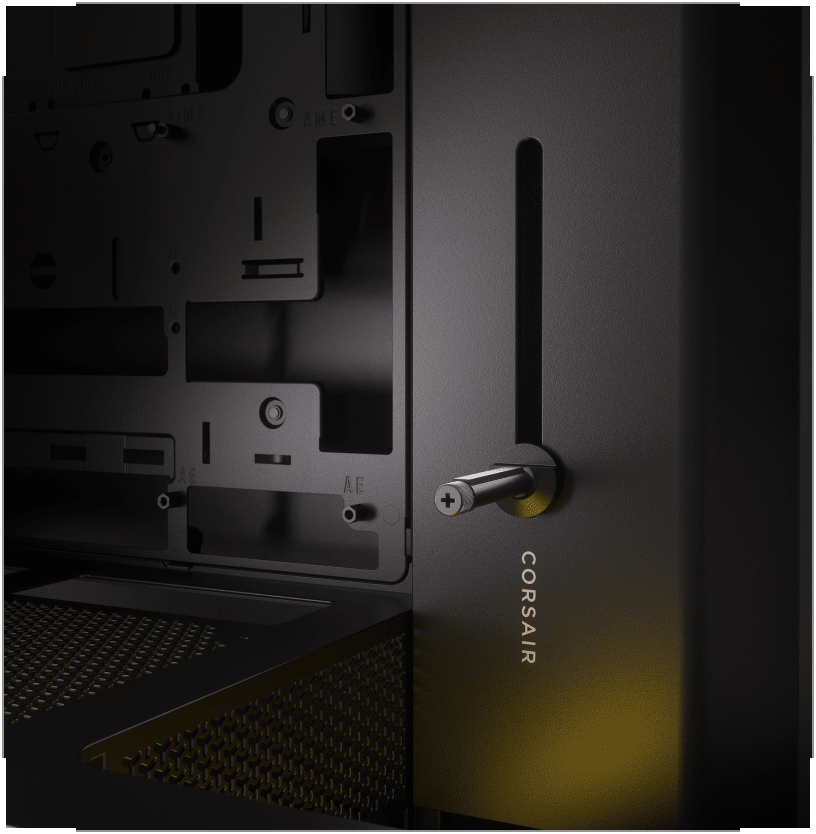 Corsair frame 4000d modularna notranjost in kabelski kanal za urejen build