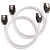 Premium Sleeved SATA 6Gbps 60cm Cable — White