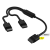iCUE LINK Cable, 1x 600mm Y-Cable with Straight connectors, Black