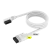 iCUE LINK Cable, 1x 600mm with Straight/Slim 90° connectors, White