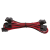 Premium Individually Sleeved Peripheral Cable, Type 4 (Generation 3) - Red/Black