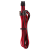 Premium Individually Sleeved PCIe Cables (Single Connector) Type 4 Gen 4 – Red/Black