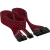 Premium Individually Sleeved ATX 24-Pin Cable Type 5 Gen 5, Red/Black
