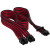 Premium Individually Sleeved 12+4pin PCIe Gen 5 12V-2x6 600W cable, Type 4, RED/BLACK