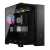 Gabinete de PC de câmara dupla 6500X Mid-Tower - Preto/Alumínio obsidiana