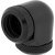 Hydro X Series XF Hardline 90° 14mm OD Fitting Twin Pack — Black