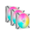 iCUE AF120 RGB ELITE 120mm PWM Triple Fan Kit - White