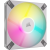 iCUE AF120 RGB SLIM 120mm PWM Fluid Dynamic Bearing Fan — White Single Pack