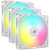 RS120 ARGB 120mm PWM Fans - Triple Pack - White