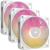 iCUE LINK RX120 MAX RGB dicke 120-mm-PWM-Lüfter, Starter-Kit – Weiß