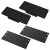 Platform:6 Desk - Desk Extensions and Side Peg Boards Kit, Black