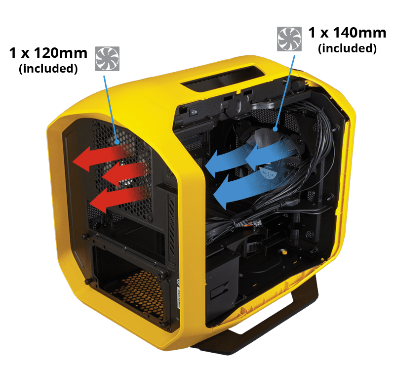 Graphite Series™ 380T 便携式 Mini ITX 机箱