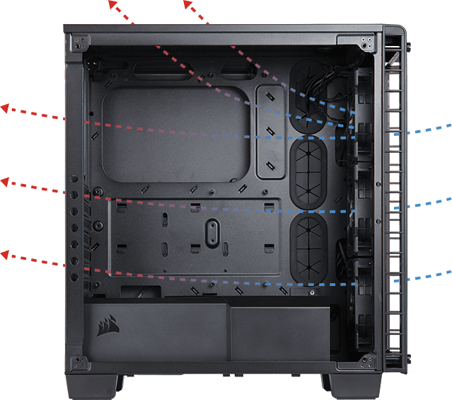 Crystal Series 460X RGB Compact ATX Mid-Tower Case (CN)