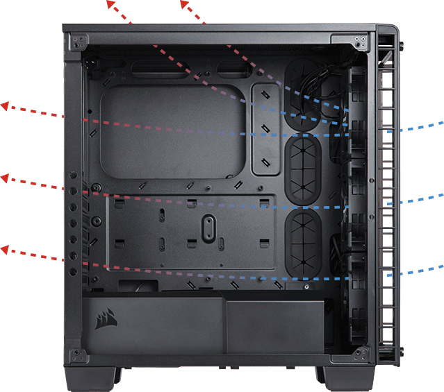 Crystal Series™ 460X RGB Compact ATX Mid-Tower Case