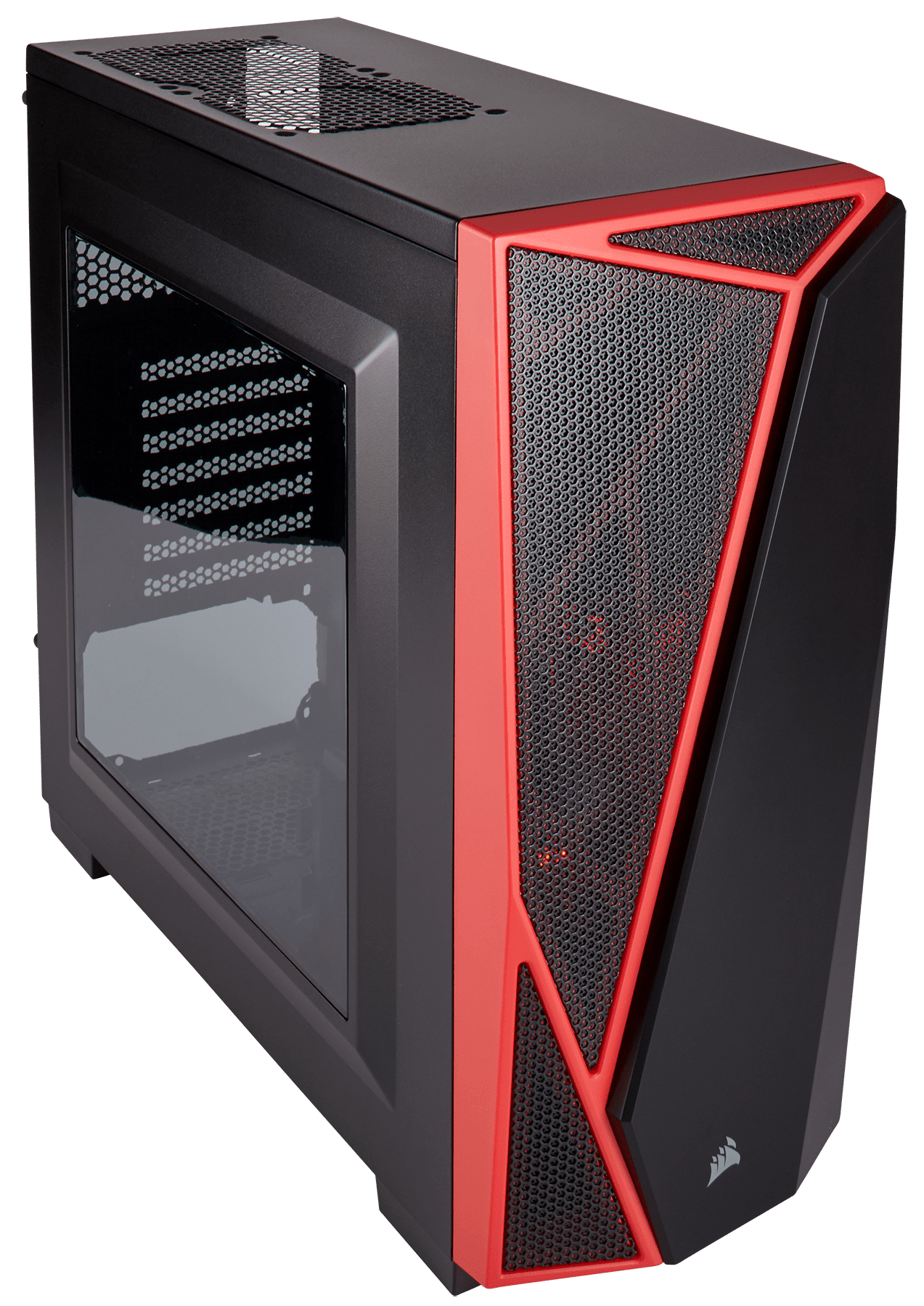 Carbide Series™ Mid-Tower Case Black/Red