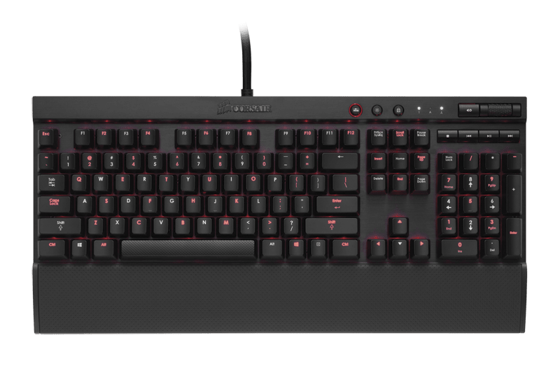 VENGEANCE® K70 Fully Mechanical Gaming Keyboard Anodized Black — CHERRY® MX  Red (DE)