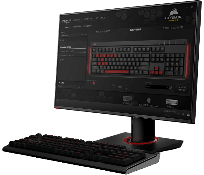 Corsair Strafe Cherry MX Red Mechanical Gaming Keyboard Clavier Mecanique  CH-9000088-NA Buy, Best Price. Global Shipping.