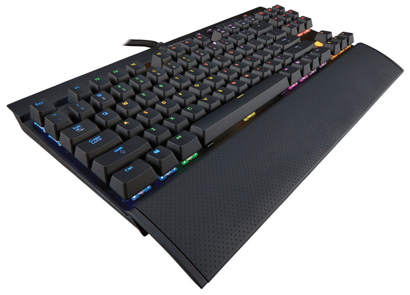 Teclado gaming  Corsair K65 RGB Mini 60% Mechanical, USB, RGB, 100%  Anti-Ghosting, Negro