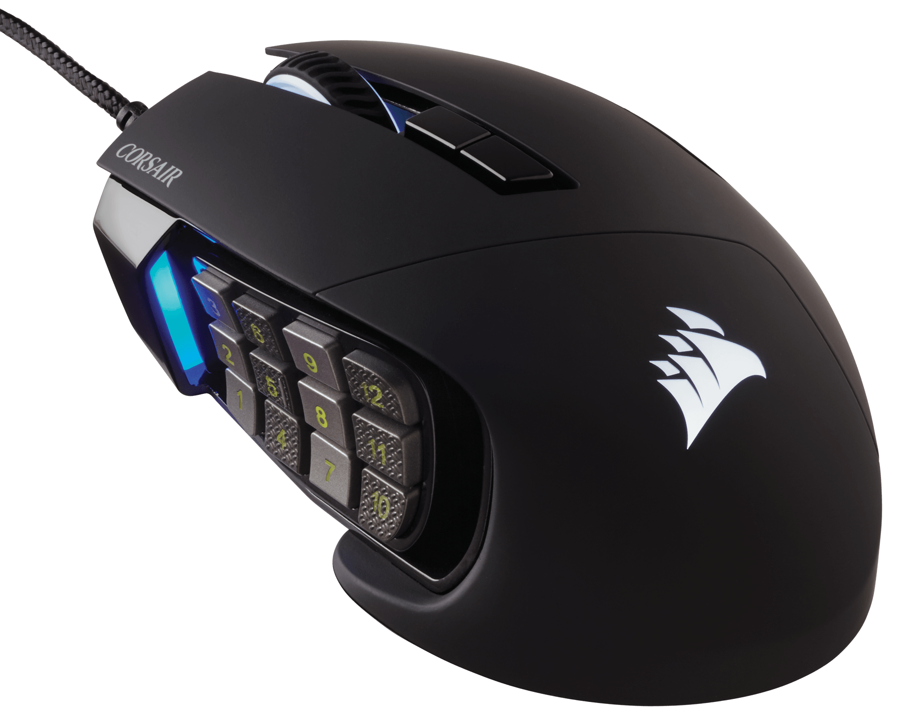 Scimitar RGB Optical MOBA/MMO Gaming Mouse — Black