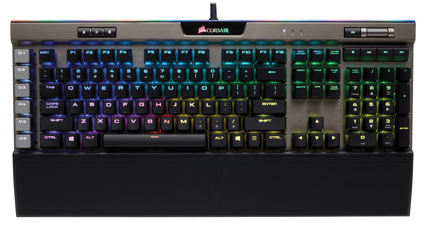 Continental Terapi Kent K95 RGB PLATINUM Mechanical Gaming Keyboard — CHERRY® MX Speed — Gunmetal