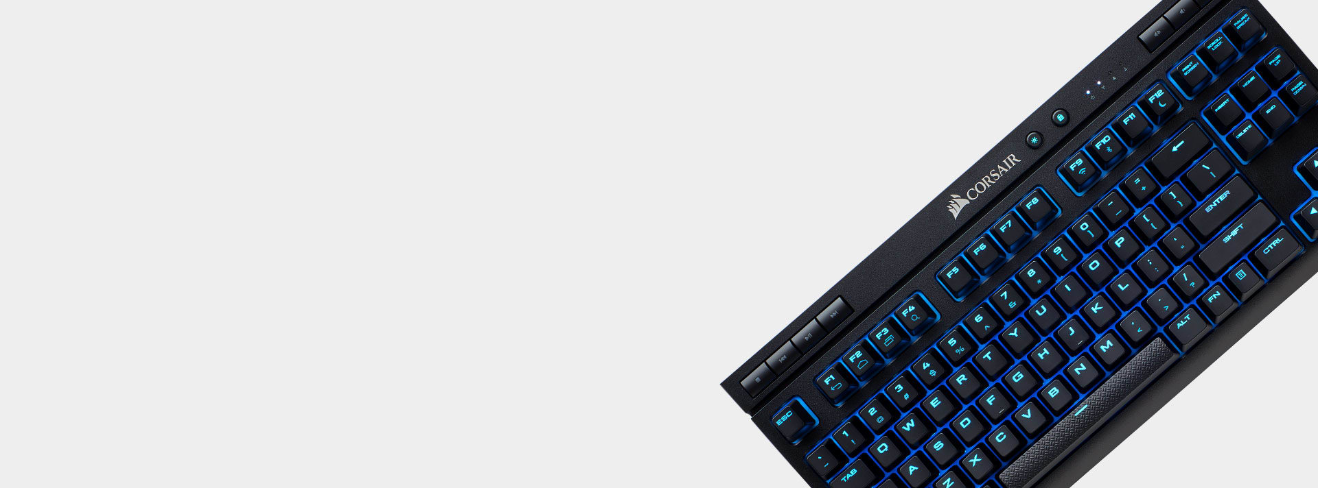 Corsair Teclado mecánico inalámbrico para juegos K63, retroiluminado LED  azul, rojo cereza MX - silencioso y lineal