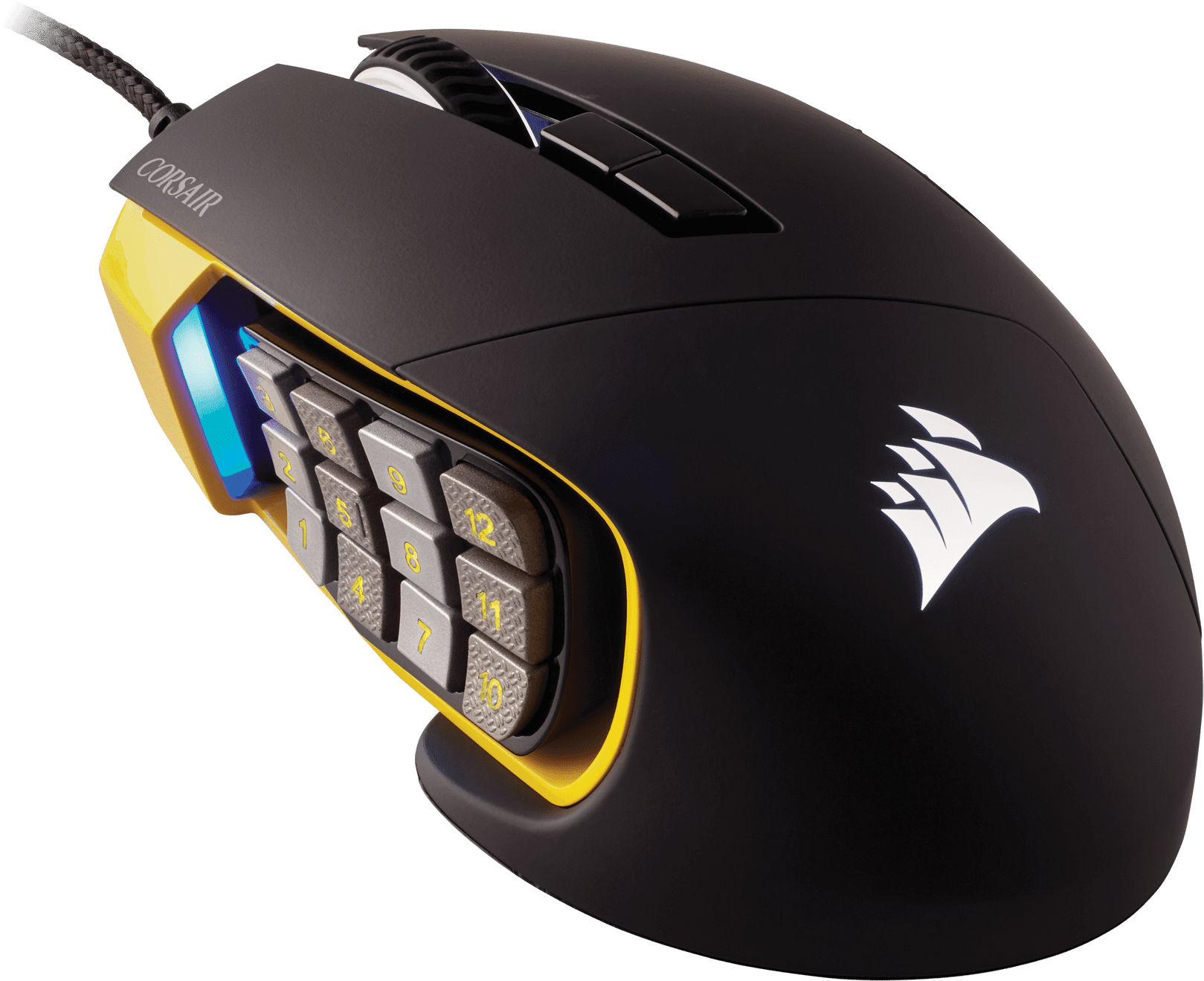 SCIMITAR PRO RGB Optical MOBA/MMO Gaming Mouse — Yellow